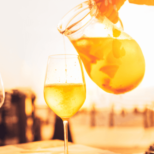 Refreshing White Peach Sangria