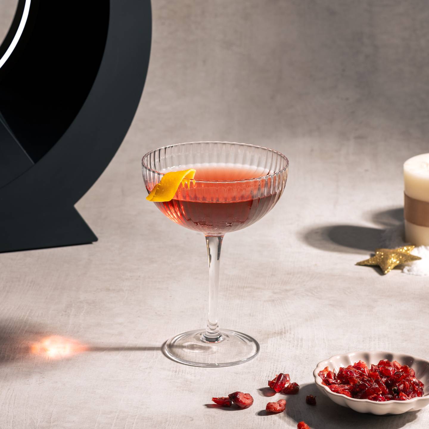 Cranberry Bourbon Fizz