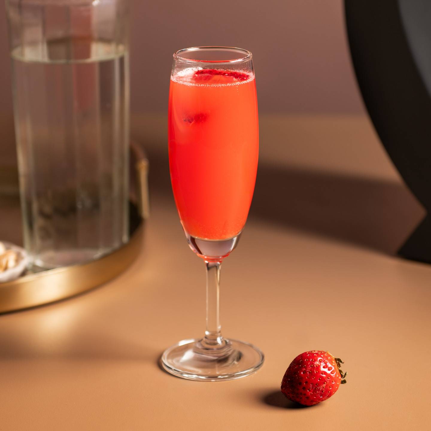 Strawberry Basil Bellini