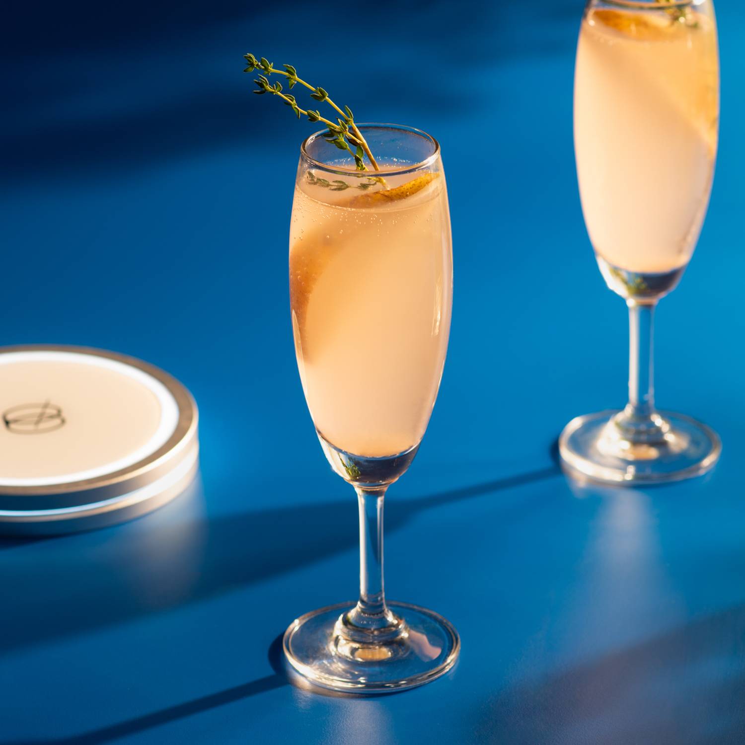 Sparkling Pear and Thyme Prosecco