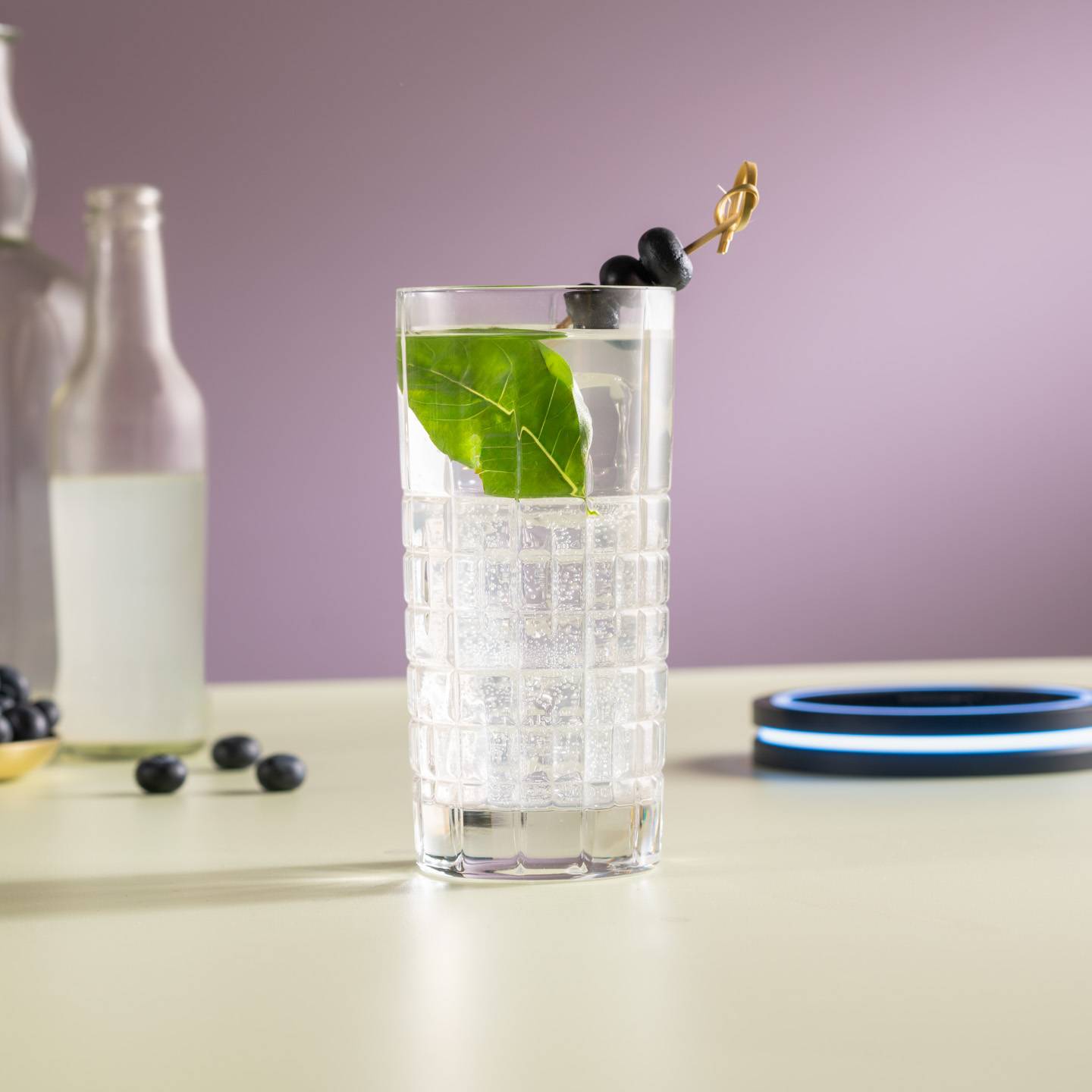 Blueberry Basil Mojito