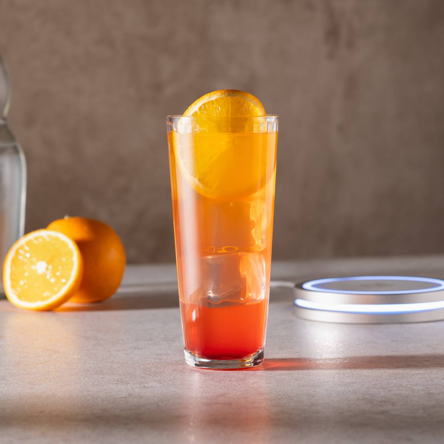 Oregano-infused Tequila Sunrise