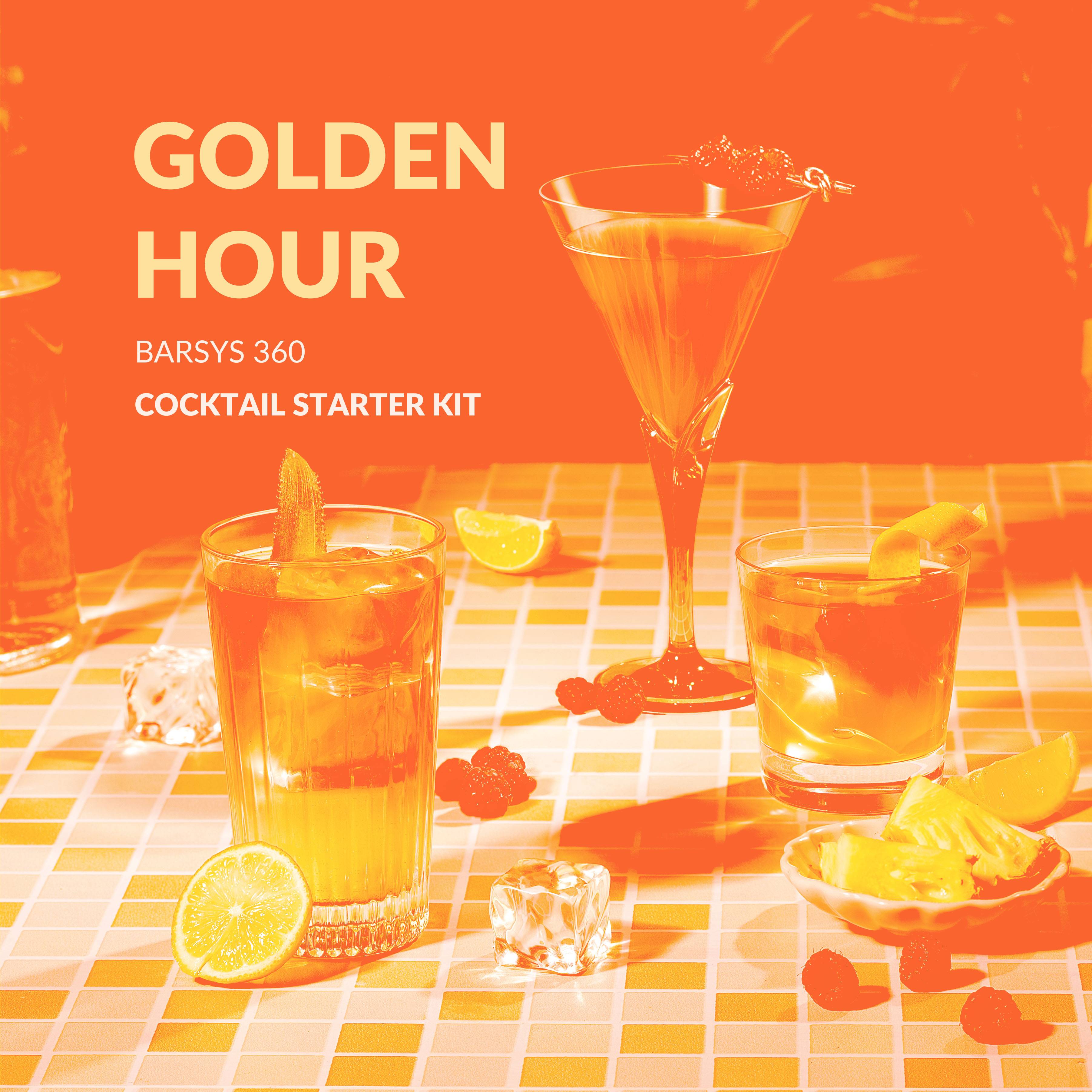 Barsys 360 Golden Hour Cocktail Starter Kit