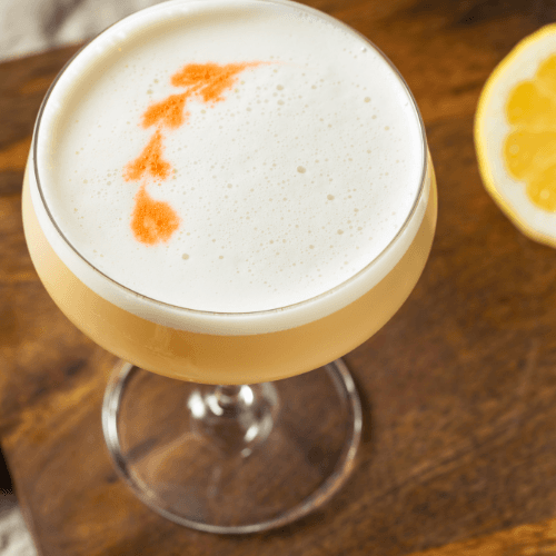 Rhubarb Pisco Sour