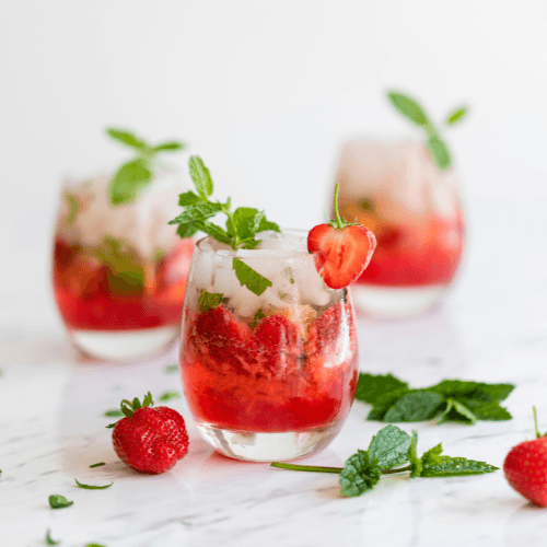 Strawberry Basil Mojito