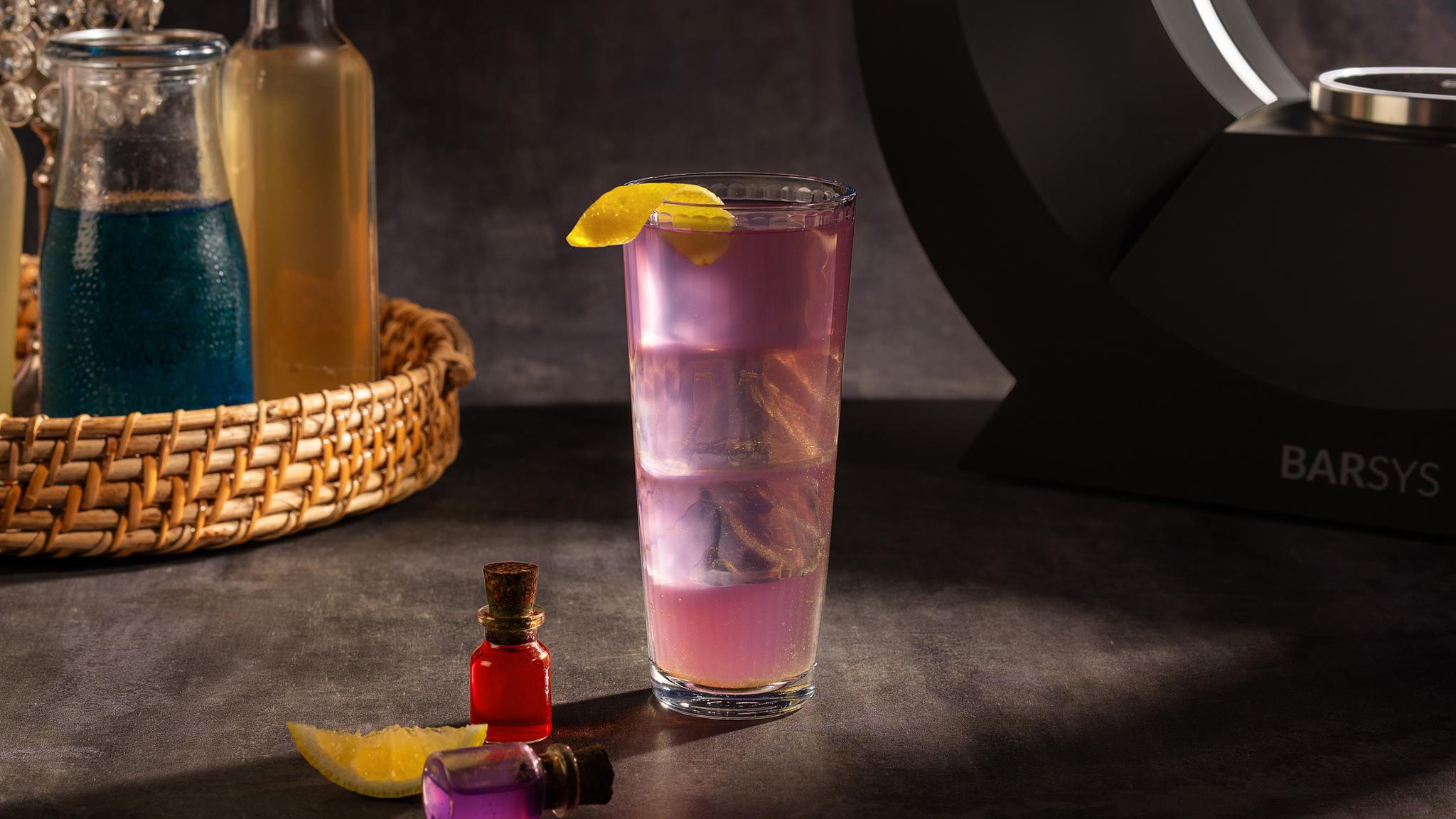 Galactic Glow Spritz: A Mesmerizing Color-Changing Mocktail